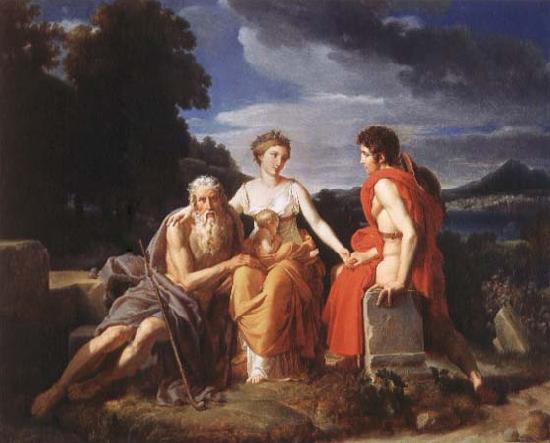 Francesco Simonini The Three ages of Man oil painting image